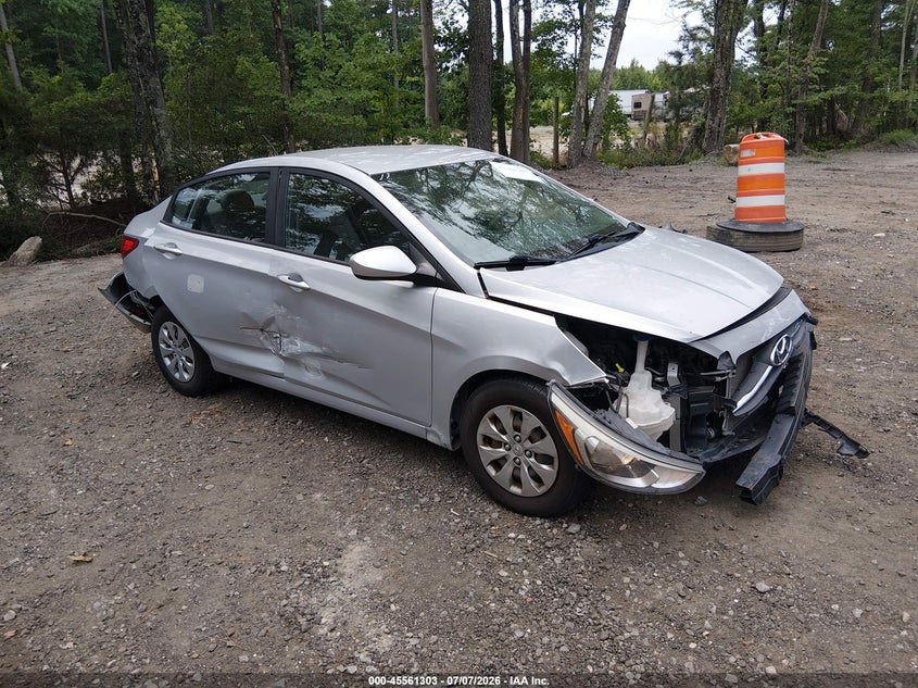 2017 Hyundai Accent VIN KMHCT4AEXHU252201 IAAI salvage auction — FRONT END, Salvage Title, sold $25 on 2026-07-23 (photo 1)