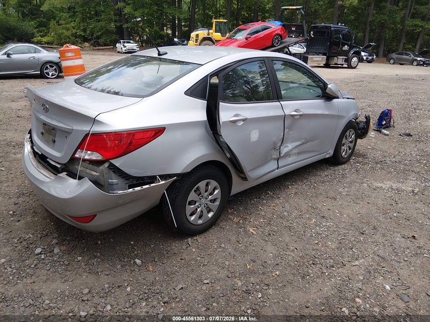 2017 Hyundai Accent VIN KMHCT4AEXHU252201 IAAI salvage auction — FRONT END, Salvage Title, sold $25 on 2026-07-23 (photo 4)
