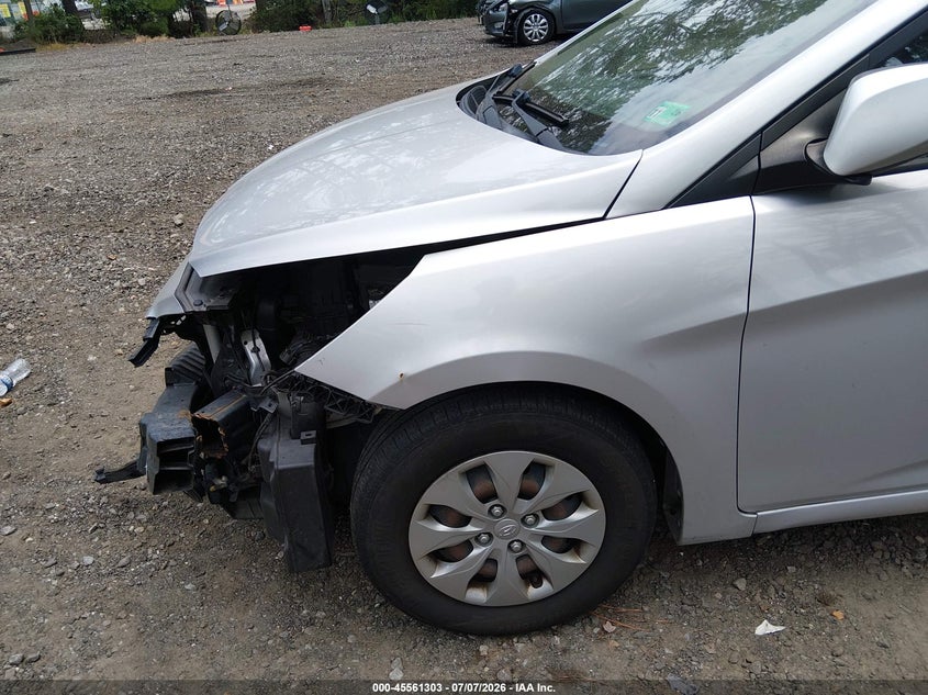 2017 Hyundai Accent VIN KMHCT4AEXHU252201 IAAI salvage auction — FRONT END, Salvage Title, sold $25 on 2026-07-23 (photo 6)