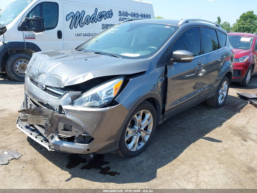 2014 Ford Escape VIN 1FMCU0JX9EUE37729 IAAI salvage auction — FRONT END, Clear (Michigan), sold $625 on 2026-08-24 (photo 2)