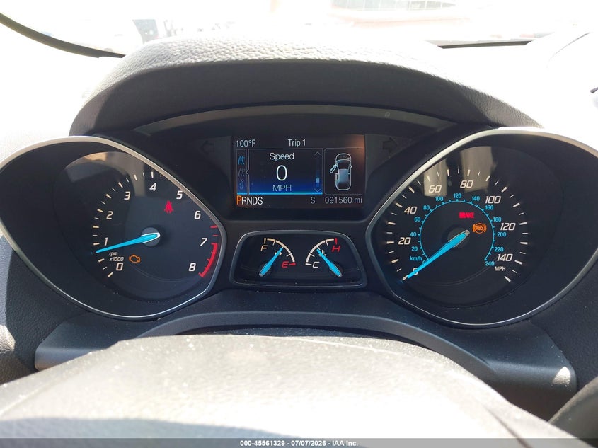 2014 Ford Escape VIN 1FMCU0JX9EUE37729 IAAI salvage auction — FRONT END, Clear (Michigan), sold $625 on 2026-08-24 (photo 7)
