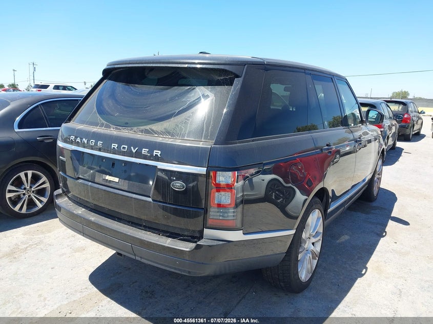 2014 Land rover RANGE ROVER VIN SALGS2EF4EA142847 IAAI salvage auction — NORMAL WEAR, Clear - Dealer Only (California), sold $3,300 on 2026-07-16 (photo 4)
