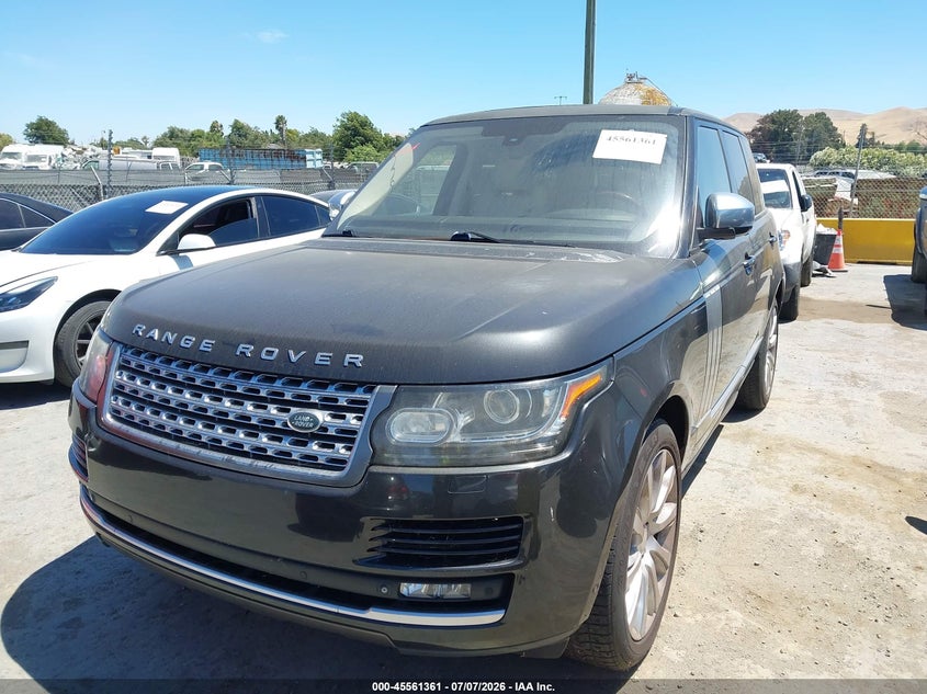 2014 Land rover RANGE ROVER VIN SALGS2EF4EA142847 IAAI salvage auction — NORMAL WEAR, Clear - Dealer Only (California), sold $3,300 on 2026-07-16 (photo 6)