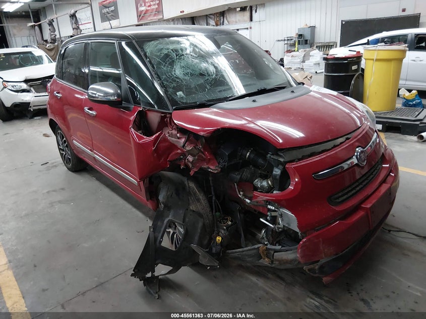 2014 Fiat 500l VIN ZFBCFACHXEZ015176 IAAI salvage auction — FRONT END, Salvage Title, sold $500 on 2026-08-11 (photo 1)