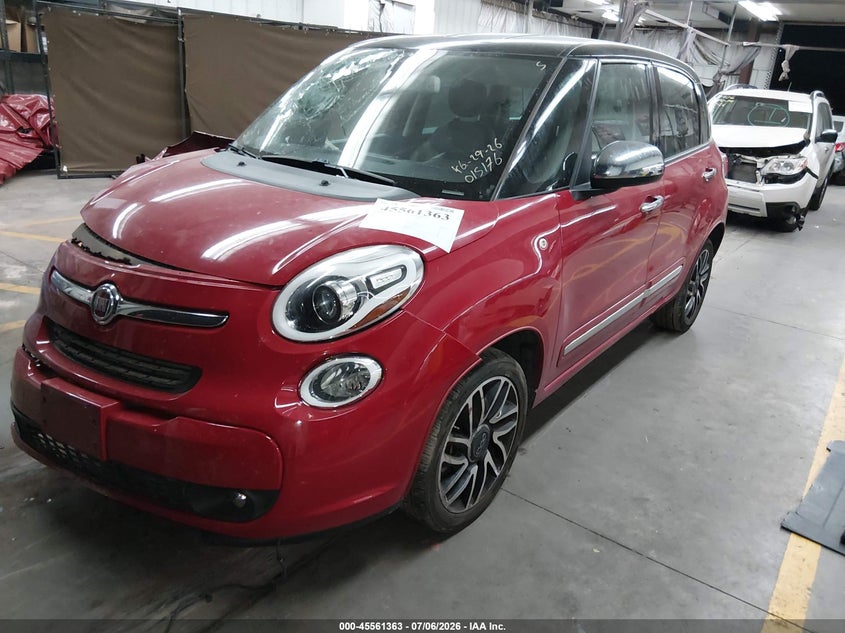 2014 Fiat 500l VIN ZFBCFACHXEZ015176 IAAI salvage auction — FRONT END, Salvage Title, sold $500 on 2026-08-11 (photo 2)