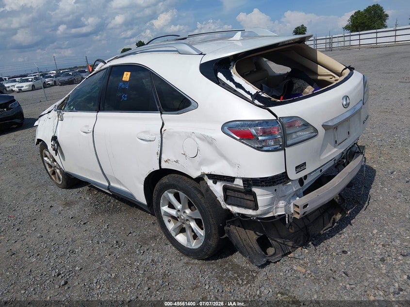 2012 Lexus Rx VIN 2T2ZK1BA9CC072382 IAAI salvage auction — ALL OVER, Salvage Title, sold $475 on 2026-07-31 (photo 3)
