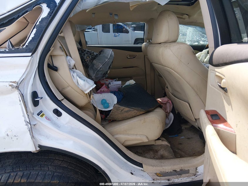 2012 Lexus Rx VIN 2T2ZK1BA9CC072382 IAAI salvage auction — ALL OVER, Salvage Title, sold $475 on 2026-07-31 (photo 8)