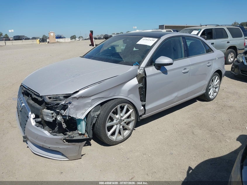 2016 Audi A3 VIN WAUB8GFF0G1042479 IAAI salvage auction — FRONT END, Salvage (California), sold $1,450 on 2026-07-22 (photo 2)