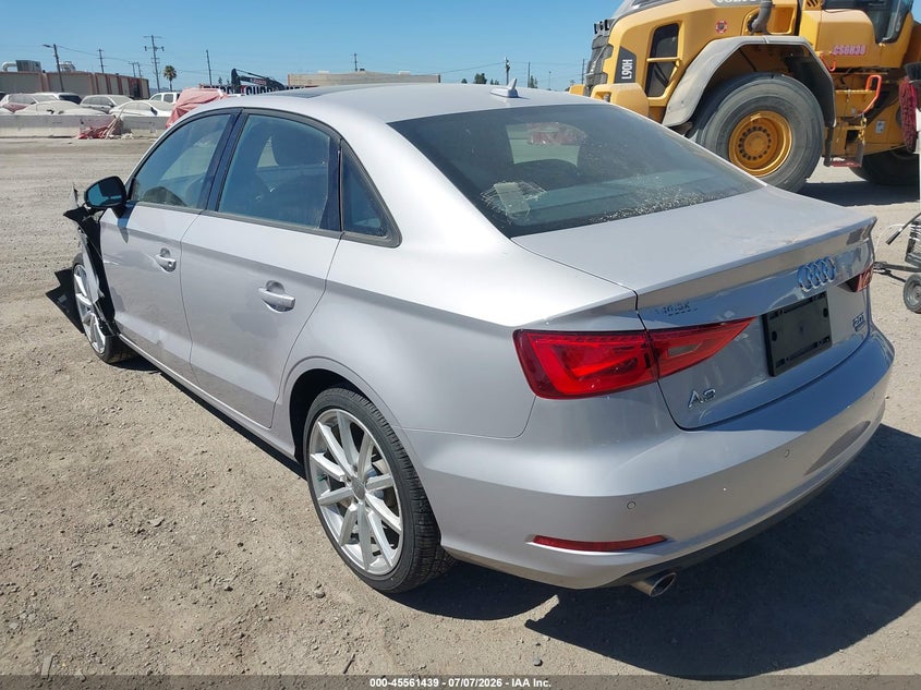 2016 Audi A3 VIN WAUB8GFF0G1042479 IAAI salvage auction — FRONT END, Salvage (California), sold $1,450 on 2026-07-22 (photo 3)