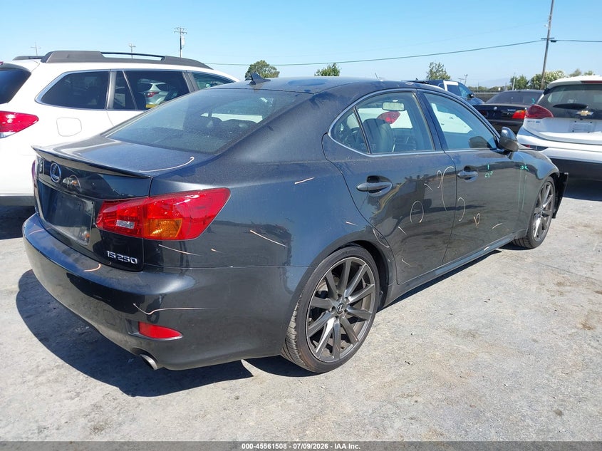 2007 Lexus Is 250 VIN JTHBK262875027904 IAAI salvage auction — FRONT END, Salvage (California), sold $475 on 2026-07-30 (photo 4)