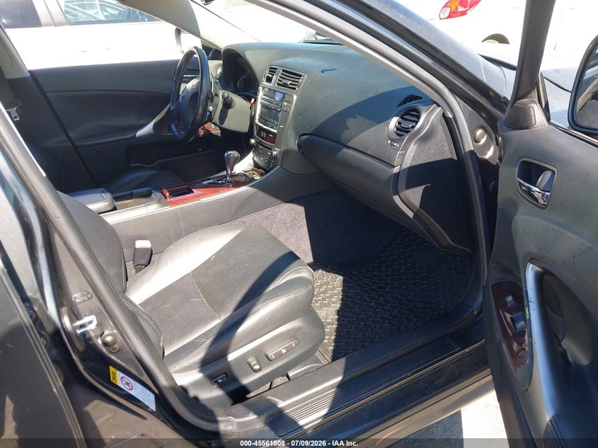 2007 Lexus Is 250 VIN JTHBK262875027904 IAAI salvage auction — FRONT END, Salvage (California), sold $475 on 2026-07-30 (photo 5)