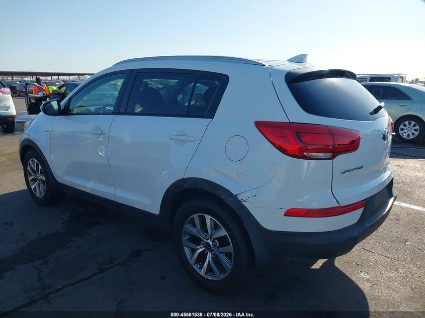 2014 Kia Sportage VIN KNDPBCAC1E7571028 IAAI salvage auction — LEFT REAR, Salvage (Arizona), sold $2,000 on 2026-07-28 (photo 3)