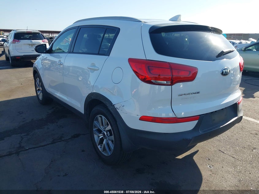 2014 Kia Sportage VIN KNDPBCAC1E7571028 IAAI salvage auction — LEFT REAR, Salvage (Arizona), sold $2,000 on 2026-07-28 (photo 6)
