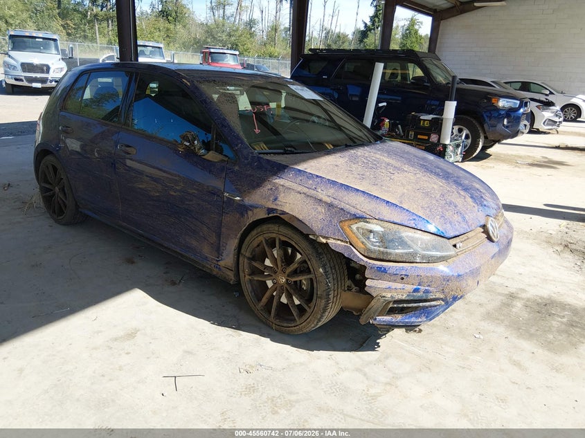 2019 Volkswagen Golf r VIN WVWVA7AU1KW149126 IAAI salvage auction — RIGHT FRONT, Salvage Title, sold $8,600 on 2026-08-08 (photo 1)