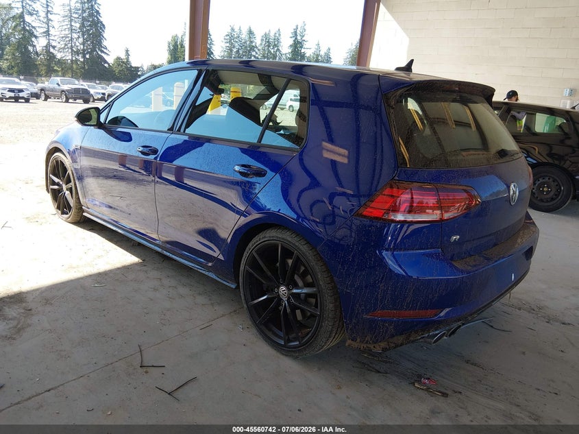 2019 Volkswagen Golf r VIN WVWVA7AU1KW149126 IAAI salvage auction — RIGHT FRONT, Salvage Title, sold $8,600 on 2026-08-08 (photo 3)