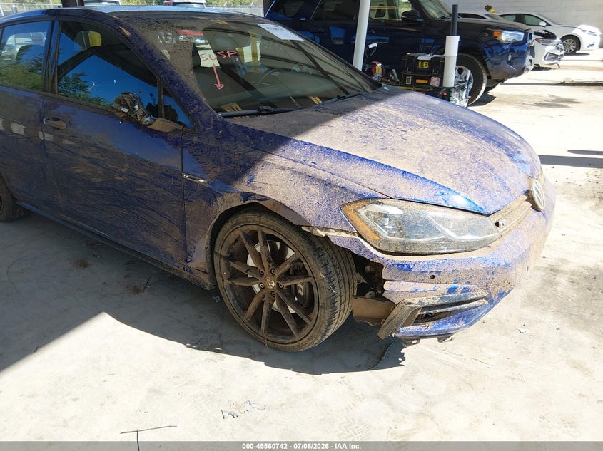 2019 Volkswagen Golf r VIN WVWVA7AU1KW149126 IAAI salvage auction — RIGHT FRONT, Salvage Title, sold $8,600 on 2026-08-08 (photo 6)