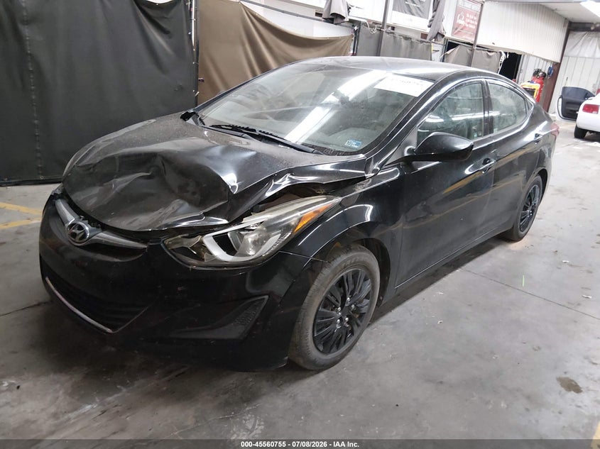 2016 Hyundai Elantra VIN 5NPDH4AE8GH728562 IAAI salvage auction — FRONT END, Salvage (Arizona), sold $1,675 on 2026-09-10 (photo 2)