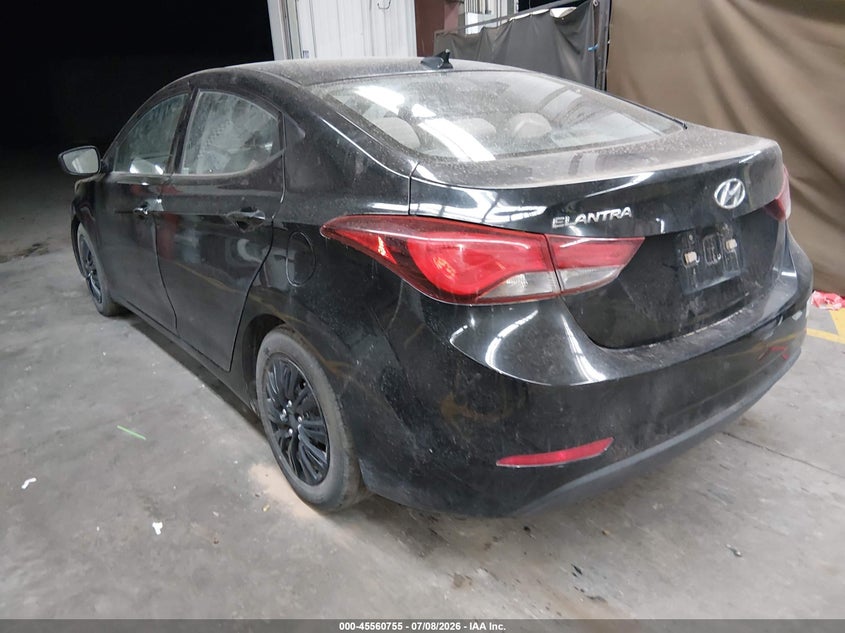 2016 Hyundai Elantra VIN 5NPDH4AE8GH728562 IAAI salvage auction — FRONT END, Salvage (Arizona), sold $1,675 on 2026-09-10 (photo 3)