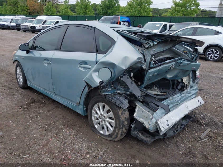 2014 Toyota Prius VIN JTDKN3DU4E1775282 IAAI salvage auction — FRONT & REAR, Mv-907A (New York), sold $375 on 2026-07-28 (photo 3)