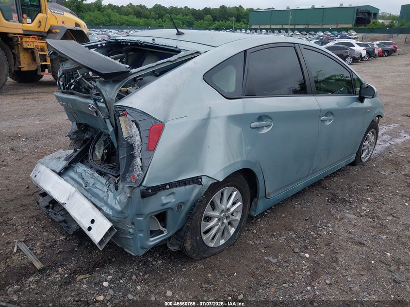 2014 Toyota Prius VIN JTDKN3DU4E1775282 IAAI salvage auction — FRONT & REAR, Mv-907A (New York), sold $375 on 2026-07-28 (photo 4)
