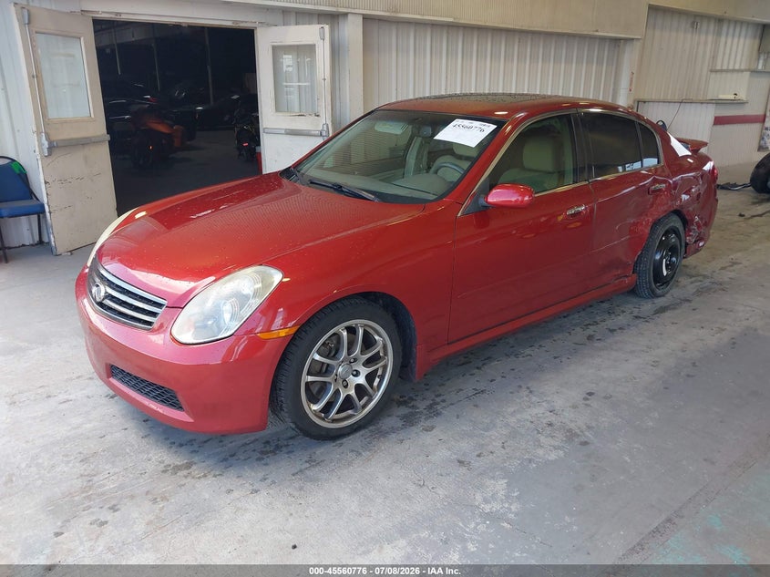 2006 Infiniti G35 VIN JNKCV51E26M508007 IAAI salvage auction — SIDE, Rebuildable (Florida), sold $750 on 2026-08-02 (photo 2)