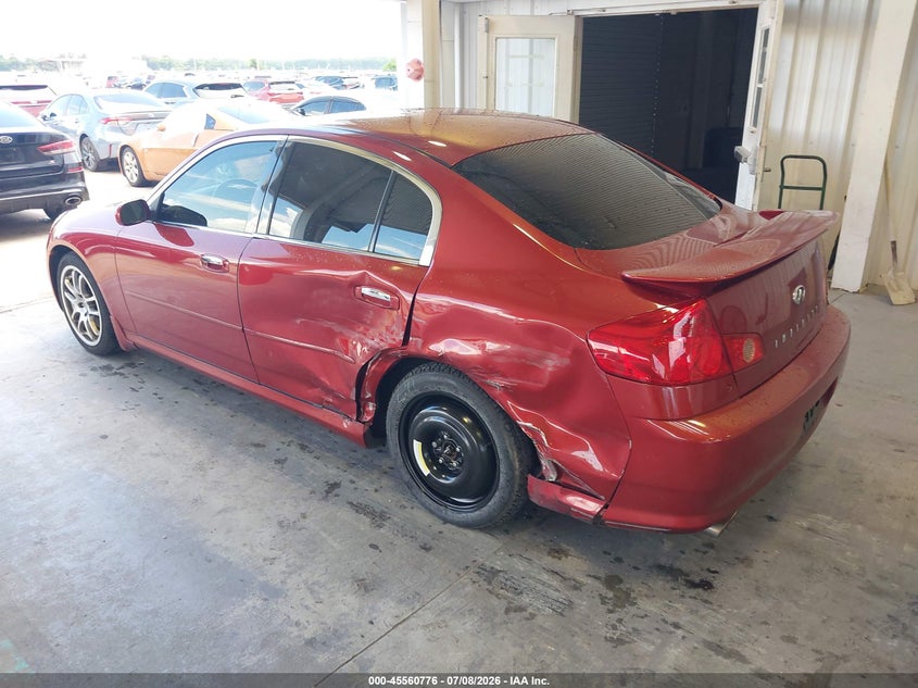 2006 Infiniti G35 VIN JNKCV51E26M508007 IAAI salvage auction — SIDE, Rebuildable (Florida), sold $750 on 2026-08-02 (photo 3)