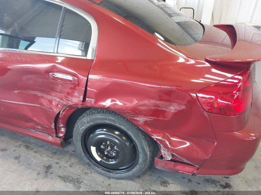 2006 Infiniti G35 VIN JNKCV51E26M508007 IAAI salvage auction — SIDE, Rebuildable (Florida), sold $750 on 2026-08-02 (photo 6)