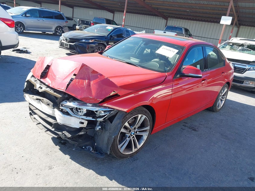 2016 BMW 3er VIN WBA8E9C56GK643741 IAAI salvage auction — FRONT END, Salvage (California), sold $2,700 on 2026-08-13 (photo 2)