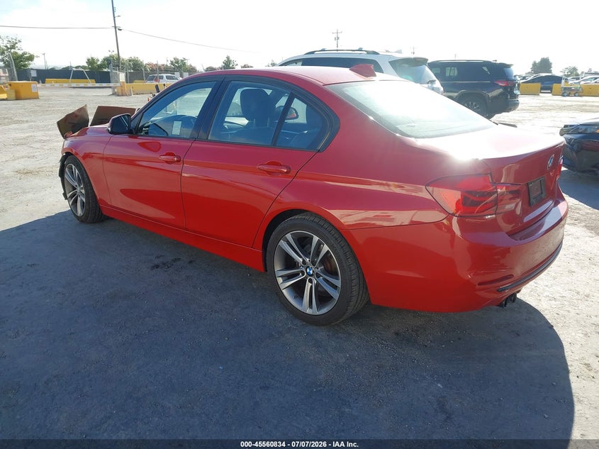 2016 BMW 3er VIN WBA8E9C56GK643741 IAAI salvage auction — FRONT END, Salvage (California), sold $2,700 on 2026-08-13 (photo 3)