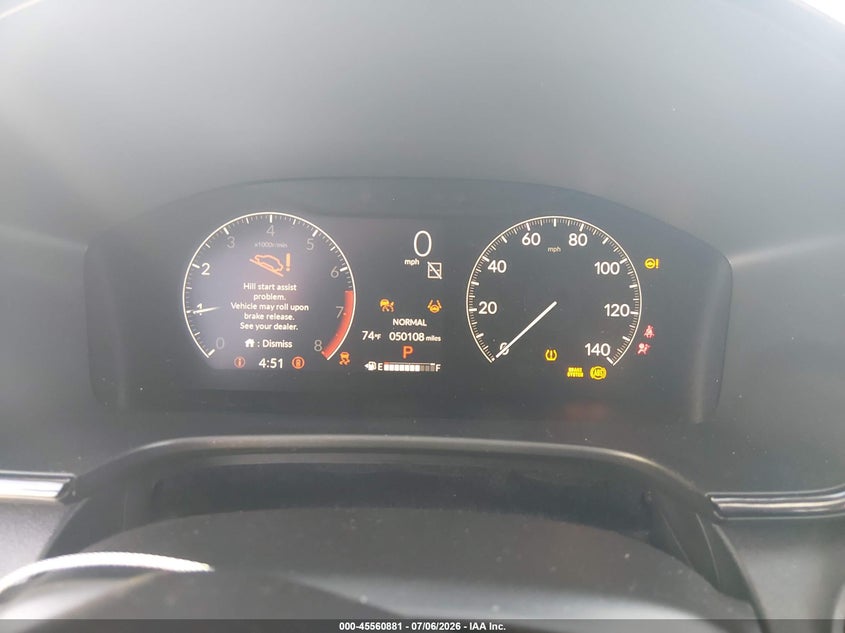 2023 Honda Cr-v VIN 7FARS3H43PE004151 IAAI salvage auction — LEFT FRONT, Salvage Title, sold $13,900 on 2026-08-31 (photo 7)