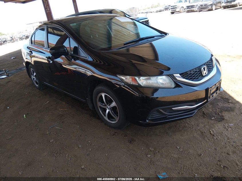 2015 Honda Civic VIN 2HGFB2F78FH543722 IAAI salvage auction — LEFT REAR, Salvage Title, sold $3,050 on 2026-08-02 (photo 1)
