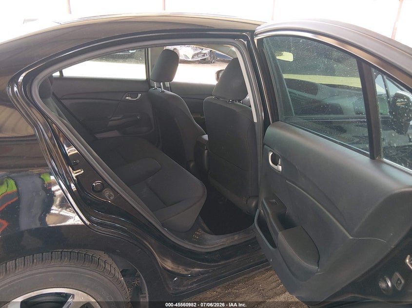 2015 Honda Civic VIN 2HGFB2F78FH543722 IAAI salvage auction — LEFT REAR, Salvage Title, sold $3,050 on 2026-08-02 (photo 8)