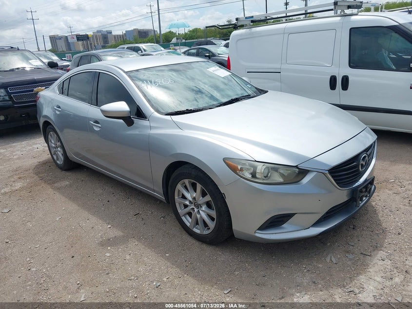 2016 Mazda 6 VIN JM1GJ1U52G1416868 IAAI salvage auction — REPOSSESSION, Nrc Lienholder Repossession Paperwork (Texas), sold $1,750 on 2026-07-29 (photo 1)