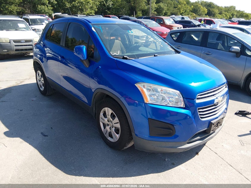 2016 Chevrolet Trax VIN KL7CJKSBXGB672695 IAAI salvage auction — NORMAL WEAR, Original (Texas), sold $925 on 2026-07-29 (photo 1)