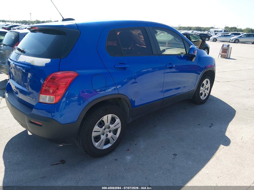 2016 Chevrolet Trax VIN KL7CJKSBXGB672695 IAAI salvage auction — NORMAL WEAR, Original (Texas), sold $925 on 2026-07-29 (photo 4)