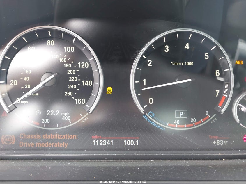 2015 BMW 5 series VIN WBA5B3C50FD547342 IAAI salvage auction — NORMAL WEAR, Original (Texas), sold $2,250 on 2026-07-29 (photo 7)