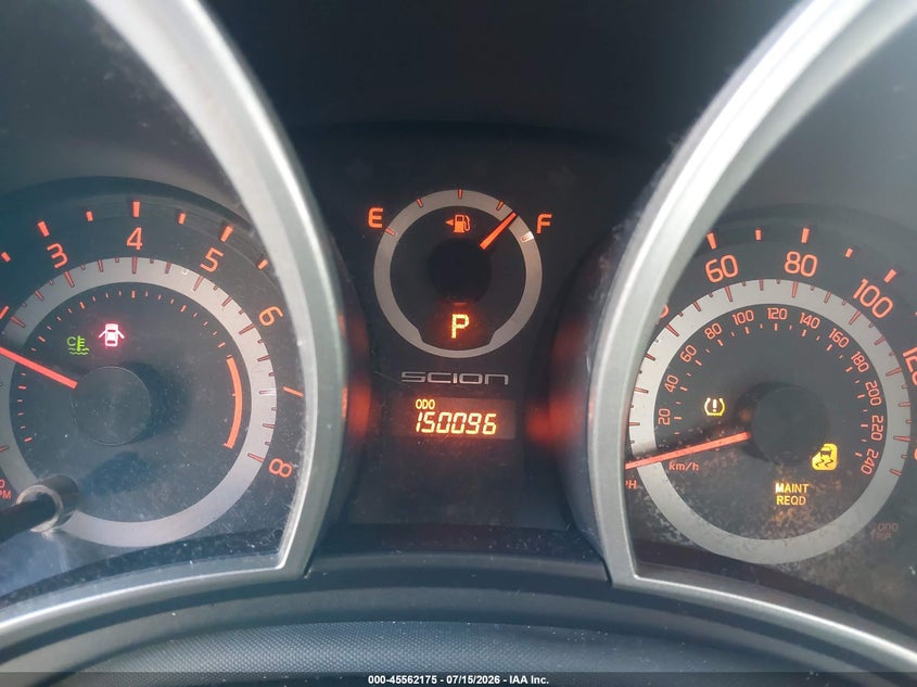 2013 Scion Tc VIN JTKJF5C70D3064917 IAAI salvage auction — NORMAL WEAR, Salvage Title, sold $325 on 2026-07-29 (photo 7)