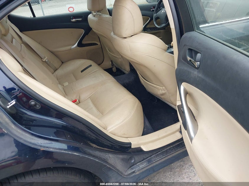 2008 Lexus Is 250 VIN JTHCK262X85016960 IAAI salvage auction — NORMAL WEAR, Clear (Washington), sold $325 on 2026-07-22 (photo 8)