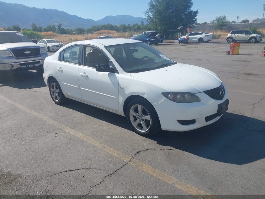 2005 Mazda 3 VIN JM1BK12FX51303301 IAAI salvage auction — NORMAL WEAR, Clear (Utah), sold $325 on 2026-07-16 (photo 1)