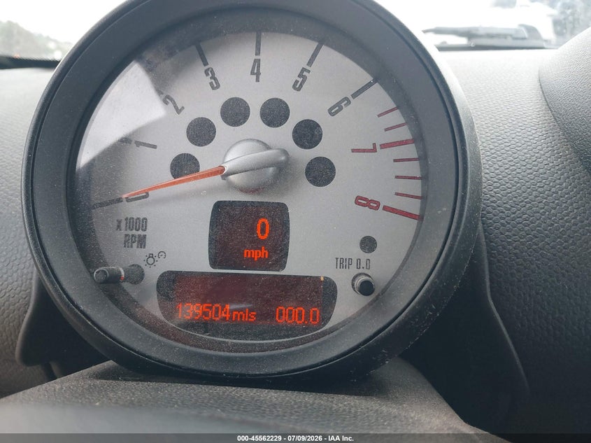 2012 Mini VIN WMWZC3C56CWM28063 IAAI salvage auction — NORMAL WEAR, Clear (North Carolina), sold $775 on 2026-07-17 (photo 7)