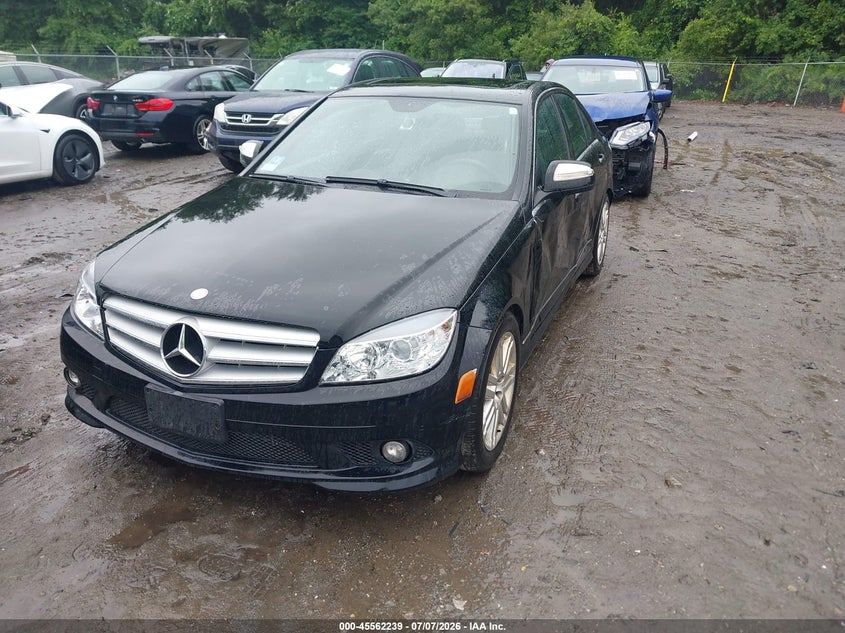 2009 Mercedes-benz C class VIN WDDGF81X29F201731 IAAI salvage auction — SIDE, Clear (Massachusetts), sold $500 on 2026-07-15 (photo 2)