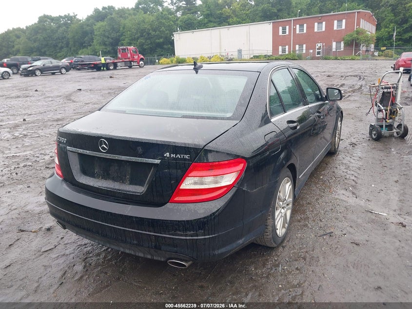 2009 Mercedes-benz C class VIN WDDGF81X29F201731 IAAI salvage auction — SIDE, Clear (Massachusetts), sold $500 on 2026-07-15 (photo 4)