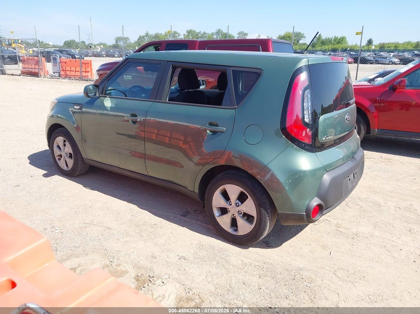2014 Kia Soul VIN KNDJN2A24E7004343 IAAI salvage auction — NORMAL WEAR, Clear (Illinois), sold $975 on 2026-07-15 (photo 3)