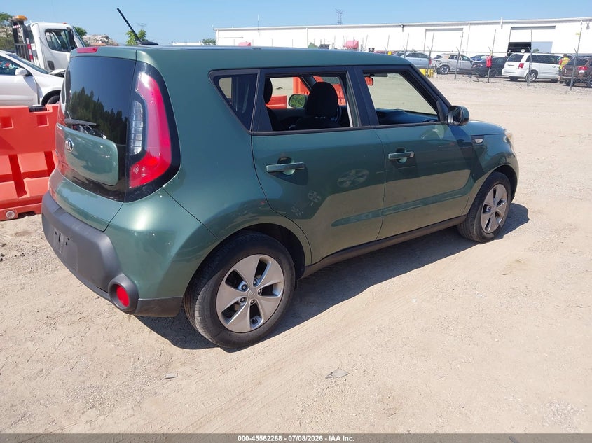 2014 Kia Soul VIN KNDJN2A24E7004343 IAAI salvage auction — NORMAL WEAR, Clear (Illinois), sold $975 on 2026-07-15 (photo 4)