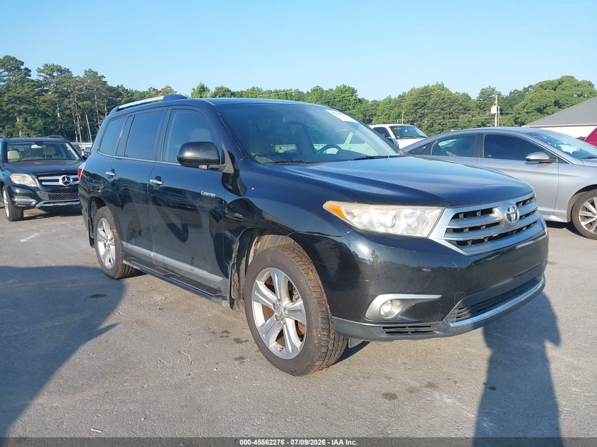 2013 Toyota Highlander VIN 5TDYK3EH1DS126223 IAAI salvage auction — NORMAL WEAR, Clear (Georgia), sold $5,250 on 2026-07-15 (photo 1)