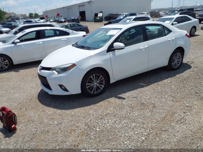 2014 Toyota Corolla VIN 5YFBURHEXEP002207 IAAI salvage auction — NORMAL WEAR, Clear (Illinois), sold $2,225 on 2026-07-29 (photo 2)