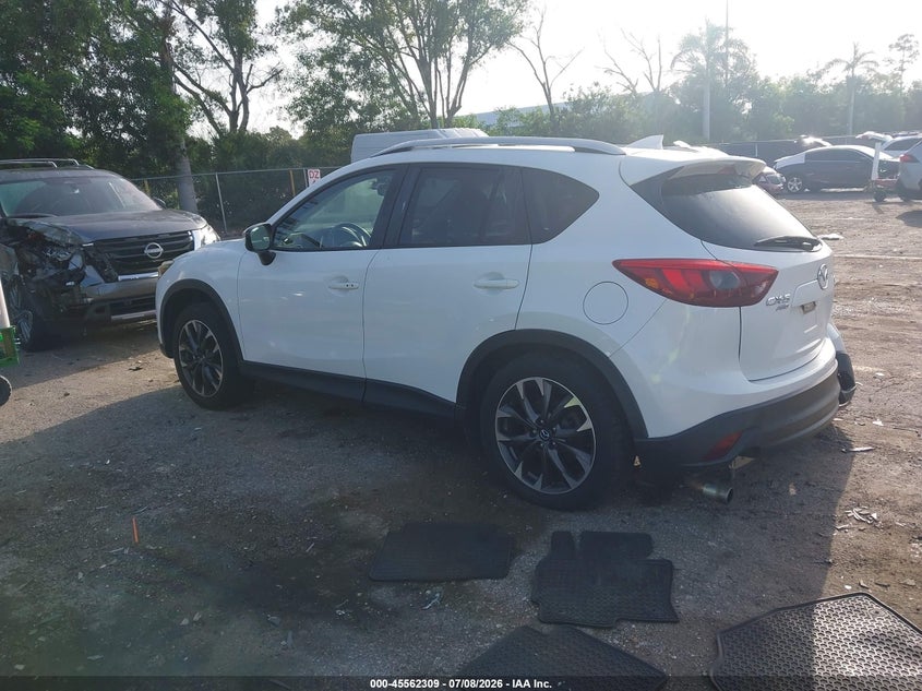 2016 Mazda Cx-5 VIN JM3KE4DY2G0913474 IAAI salvage auction — REAR END, Rebuildable (Florida), sold $2,450 on 2026-07-29 (photo 3)