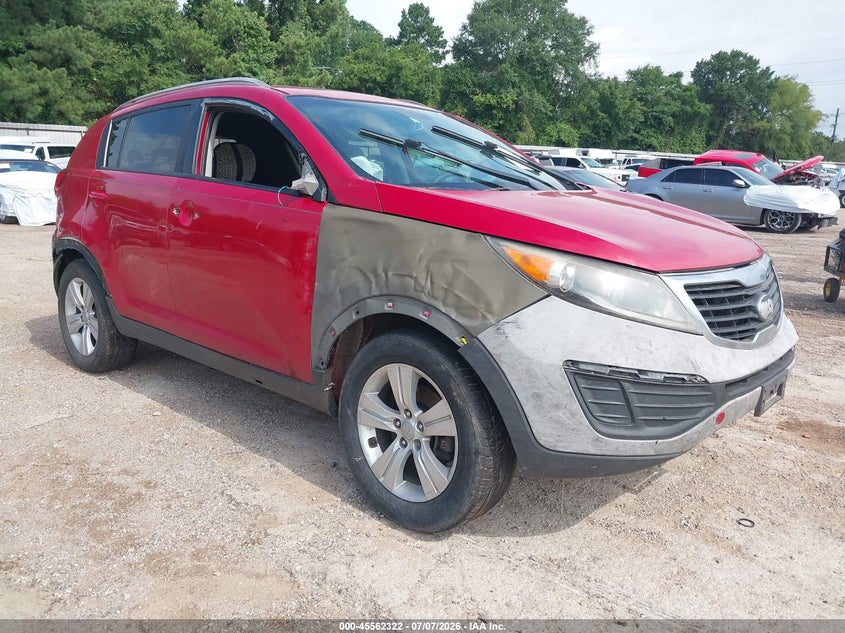 2013 Kia Sportage VIN KNDPB3A25D7352496 IAAI salvage auction — RIGHT SIDE, Original (Texas), sold $650 on 2026-07-19 (photo 1)