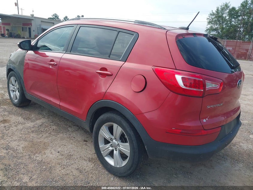 2013 Kia Sportage VIN KNDPB3A25D7352496 IAAI salvage auction — RIGHT SIDE, Original (Texas), sold $650 on 2026-07-19 (photo 3)