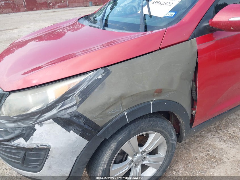 2013 Kia Sportage VIN KNDPB3A25D7352496 IAAI salvage auction — RIGHT SIDE, Original (Texas), sold $650 on 2026-07-19 (photo 6)
